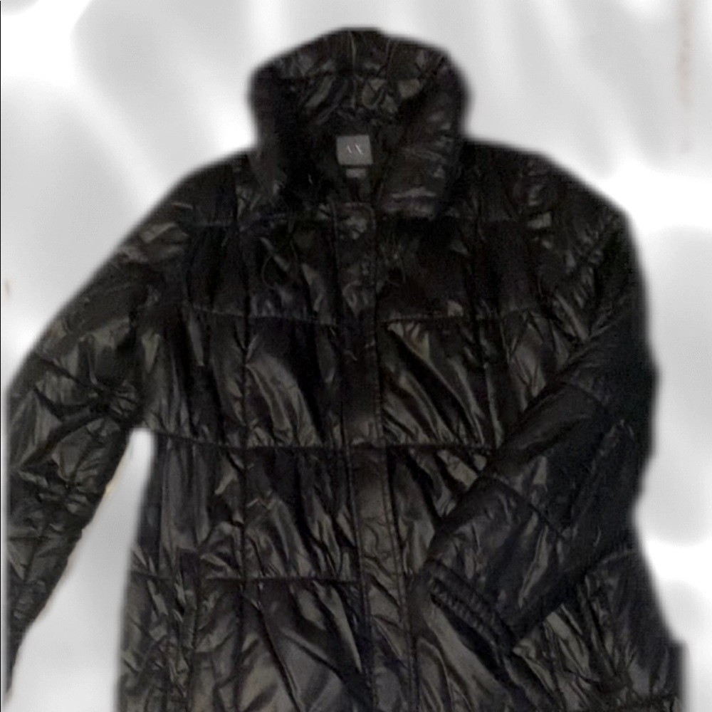 A/X ( Armani Exchange) Black coat winter jacket.      Size M